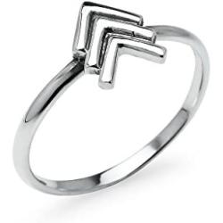 925 Sterling Silver Arrow Triple Chevron V-Shape Ring for Women Teen Girls | Sizes 5-10