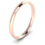 LANDA JEWEL Solid 14k White Rose Yellow Gold 2mm Light Court Shape Comfort Fit Polished Wedding Ring Plain Band