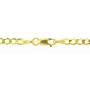Nuragold 10k Yellow Gold 3mm Solid Cuban Curb Link Chain Pendant Necklace, Mens Womens Lobster Lock 16'' 18'' 20'' 22'' 24'' 26'' 28'' 30''