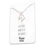 Happy Kisses Horse Necklace – Horse Gift for Horseback Riders – Cute Outline Pendant for Women & Girls - Sweet Message Card Happy Kisses Horse Necklace – Horse Gift for Horseback Riders – Cute Outline Pendant for Women & Girls - Sweet Message Card