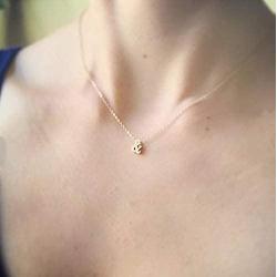 YINLIN Dainty Gold Silver Symbol Ampersand Necklace