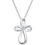 FANCIME White Gold Plated 925 Sterling Silver Birthstone Open Loop Celtic Cross Crucifix Infinity Pendant Necklace For Women Girls, 16'' + 2'' Extender FANCIME White Gold Plated 925 Sterling Silver Birthstone Open Loop Celtic Cross Crucifix Infinity Pendant Necklace For Women Girls, 16'' + 2'' Extender
