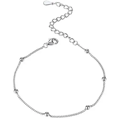 ChicSilver 925 Sterling Silver Simple Durable Cuban Link/Figaro/Twist Rope/Bead Chain Bracelet for Women Teen Girls(with Gift Box) ChicSilver 925 Sterling Silver Simple Durable Cuban Link/Figaro/Twist Rope/Bead Chain Bracelet for Women Teen Girls(with Gift Box)