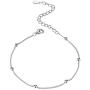 ChicSilver 925 Sterling Silver Simple Durable Cuban Link/Figaro/Twist Rope/Bead Chain Bracelet for Women Teen Girls(with Gift Box)