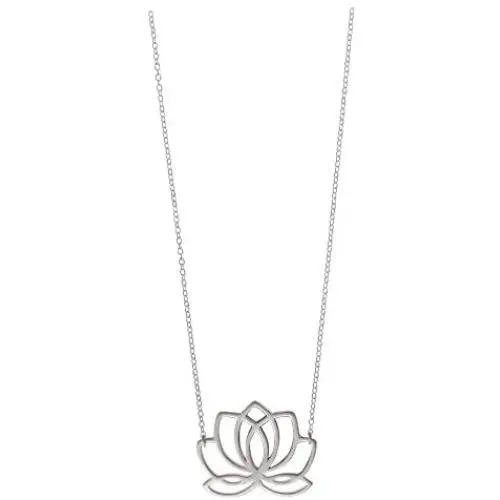 Boma Jewelry Sterling Silver Lotus Blossom Flower Necklace, 16 inches Boma Jewelry Sterling Silver Lotus Blossom Flower Necklace, 16 inches