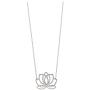 Boma Jewelry Sterling Silver Lotus Blossom Flower Necklace, 16 inches