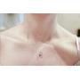 Gin & Grace 10K White Gold Natural Diamond (I1,I2) & Genuine Tanzanite Pendant Necklace for Women