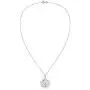 AeraVida Sacred Geometry Lotus Flower of Life Heart Sterling Silver Necklace
