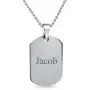 Bling Jewelry Unisex Personalize Customizable Medical Identification Doctors Medical Alert ID Dog Tag Steel Pendant Necklace for Men Women 20 Inch Chain SM MED LG