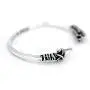 HAN CHOLO Arrow Bangle Bracelet Silver Adjustable One Size HAN CHOLO Arrow Bangle Bracelet Silver Adjustable One Size