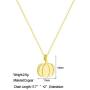 2Pcs Pumpkin Pendant Necklace Earring Set For Women Thanksgiving Halloween Jewelry…