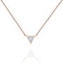 PAVOI 14K Gold Plated Triangle Created Opal Necklace | Opal Necklaces for Women
