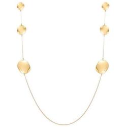 Long Gold Earrings - Drop Earrings Vintage One-piece Earrings and Necklace, Long Conjoined Halter Dangle Earrings for Women and Girls