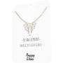Happy Kisses Origami Elephant Necklace – Geometric Elephant Pendant – Message Card - Kids & Women
