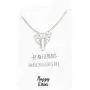 Happy Kisses Origami Elephant Necklace – Geometric Elephant Pendant – Message Card - Kids & Women