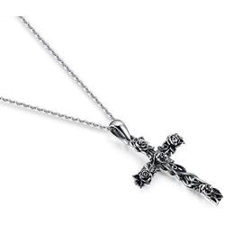POPKIMI S925 Sterling Silver Faith Necklace Pendant Jewelry for Women Gifts,18+2inch