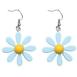 Daisy Sunflower Dangle Earrings Acrylic Resin Flower Blossom Floral Drop Earrings for Women Girls Jewelry