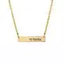 Luxcastle Mother Bar Necklace Mama Lovely Pendant Necklace Gold Chain for Women Mom Birthday Gift Mother Day