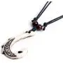 Scddboy Hawaiian Fish Hook Pendant Hemp Cord Adjustable Chain - Maori Tribal Necklace Scddboy Hawaiian Fish Hook Pendant Hemp Cord Adjustable Chain - Maori Tribal Necklace