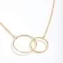Mother Daughter Gift Necklace, Mothers Day Gift, Gifts for Mom, Mom Necklace, 2 Interlocking Circles (gold-plated-brass, NA) Mother Daughter Gift Necklace, Mothers Day Gift, Gifts for Mom, Mom Necklace, 2 Interlocking Circles (gold-plated-brass, NA)