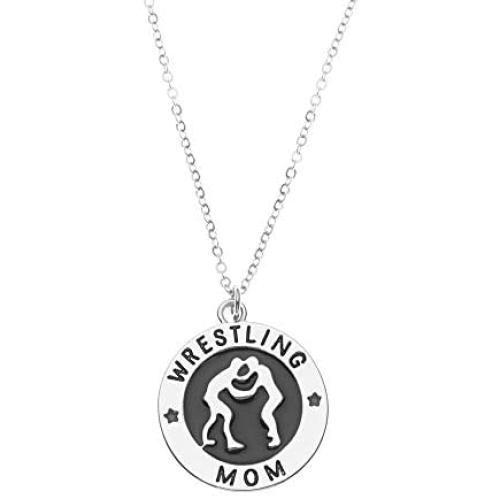 Sportybella Wrestling Charm Necklace- Wrestling Jewelry for Wrestlers Moms