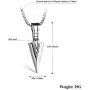 PAMTIER Mens American Indian Arrowhead Stainless Steel Pendant Necklace PAMTIER Mens American Indian Arrowhead Stainless Steel Pendant Necklace