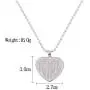 2Pcs Igirl Necklace Earrings for Women, Hip Hop Heart Pendant Necklace and Stainless Steel Stud Earrings Y2K Jewelry
