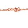 Galaxy Gold 14k 18'' Solid Rose Gold Heart-shaped Natural 1.15 Carat Purple Amethyst Pendant Necklace