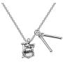 CENWA Drummer Gift Drummer Drumsticks Pendent Drum Kit Gifts Musician Gift Percussion Jewelry Drum Player Band Gifts