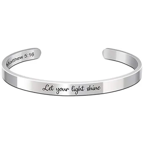 Christian Gifts for Women Inspirational Religious Bracelets for Women Her Girls Cuff Bangle Mens Bracelets Bible Verse Mantra Quotes Engraved Jewelry Christian Gifts for Women Inspirational Religious Bracelets for Women Her Girls Cuff Bangle Mens Bracelets Bible Verse Mantra Quotes Engraved Jewelry