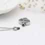 Fashion Pet Cremation Jewelry Stainess Steel Heart Keepsake Ashes Necklace Dog Cat Paw Memorial Urn Pendant