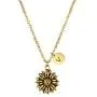 Joycuff Sunflower Necklaces for Women with Initial Charm Jewelry Gifts for Teen Girls Alphabet A to Z
