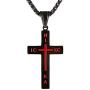 HZMAN Stainless Steel Russian Orthodox Cross Pendant Necklace for Men Women, NIKA, ICXC