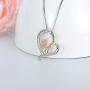 Gifts for Sister 925 Sterling Silver Always My Sister Forever My Friend Heart Necklace Pendant Jewelry Birthday Graduation Gift for Women