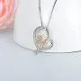 Gifts for Sister 925 Sterling Silver Always My Sister Forever My Friend Heart Necklace Pendant Jewelry Birthday Graduation Gift for Women