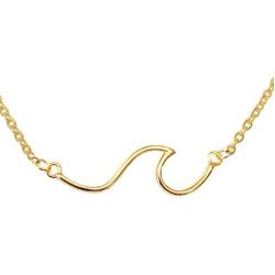 Altitude Boutique Line Ocean Wave Necklace Ocean Sea Jewelry