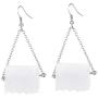 ROSTIVO Toilet Paper Earrings for Women and Girls Novelty Dangle Earrings Toilet Paper Earrings Gag Gift 2020