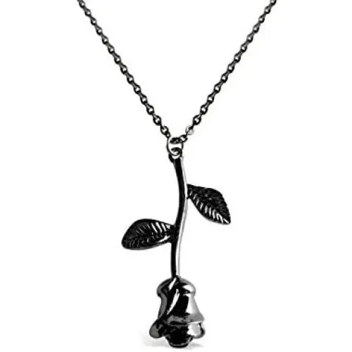 Rosa Vila 3D Rose Necklace, Romantic Rose Gifts For Women, Flower Pendant Necklace, Beauty And The Beast Jewelry, Rose Jewelry, Rose Pendant Necklace In Gold, Silver, Rose Gold, Or Carbon Black Rosa Vila 3D Rose Necklace, Romantic Rose Gifts For Women, Flower Pendant Necklace, Beauty And The Beast Jewelry, Rose Jewelry, Rose Pendant Necklace In Gold, Silver, Rose Gold, Or Carbon Black