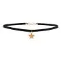 Vintage Sun Moon Star Necklace Choker Black Velvet Flocking Crescent Pentagram Necklace Collar Jewelry for Women Girls