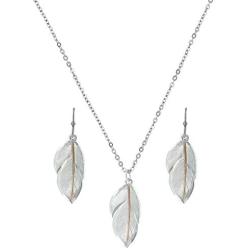 Montana Silversmiths Womens Downy Feather Jewelry SetDiscontinued Multi One Size