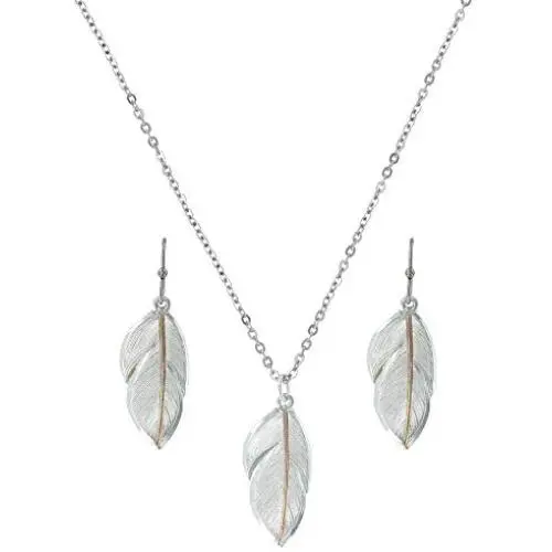 Montana Silversmiths Womens Downy Feather Jewelry SetDiscontinued Multi One Size
