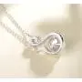 FANCIME Pearl Necklace 9-10mm Genuine Freshwater Pearl in Sterling Silver Birthstone Necklace for Women Heart Necklace June Birthstone Fine Jewelry for Women