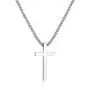 Ursteel Cross Necklace for Men, Silver Black Gold Stainless Steel Cross Pendant Necklace for Men, 16-30 Inches Box Chain Ursteel Cross Necklace for Men, Silver Black Gold Stainless Steel Cross Pendant Necklace for Men, 16-30 Inches Box Chain