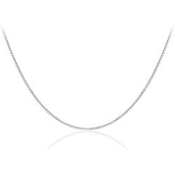 Michael Zweig 925 Sterling Silver Necklace for Women - Necklace Box Chain Sterling Silver | 1.0 mm Thickness with Spring Ring, Italy Tag