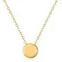 14K Solid Gold Dot Necklace for Women 7mm Round Dot Adjustable Choker Pendant Necklace Fine Jewelry for Her, Wife, Mom, Girls 16''-18''