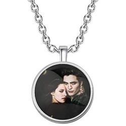 KEYCHIN Inspired Jewelry Vampire Lover Gift Edward &Bella Necklace Vampire Movie Peripheral Jewellery