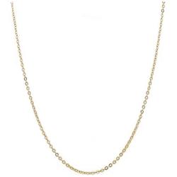 Gold Plated 2MM Stainless Steel Chain Necklace, Thin Cable Chain Necklace for Women Men, Gold Chains for Necklace Alone or Pendant Addition, 16-30 inch Available