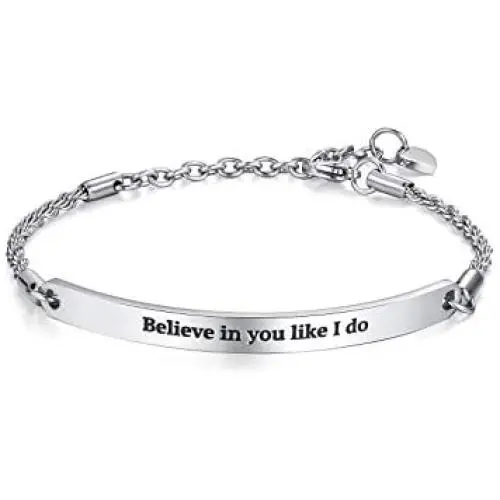 Arifoo Bracelets for Women Personalized Inspirational Jewelry Mantra Cuff Bangle Friend Encouragement Gift for Her Arifoo Bracelets for Women Personalized Inspirational Jewelry Mantra Cuff Bangle Friend Encouragement Gift for Her