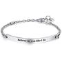 Arifoo Bracelets for Women Personalized Inspirational Jewelry Mantra Cuff Bangle Friend Encouragement Gift for Her