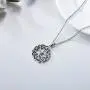 PYTALI 925 Stealing Sliver Celtic Knot Necklace Good Luck Oxidized Pendant Necklace,Gift for Women Girl 18''+2 Chain PYTALI 925 Stealing Sliver Celtic Knot Necklace Good Luck Oxidized Pendant Necklace,Gift for Women Girl 18''+2 Chain